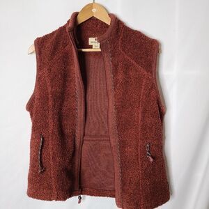 Woolrich Sandy Ridge Zip Front‎ Vest I'm Black Cherry size Small